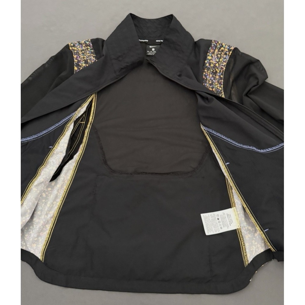Nike Running Jacket Women's XS Black Icon Clash Sheer Sleeve Packable DD2285 - Picture 9 of 12